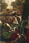 Jacopo Robusti Tintoretto Baptism of Christ [detail 1] painting